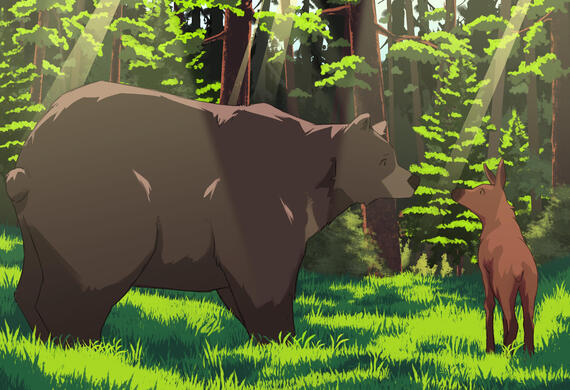 Bear&Moose Collection Panel #5