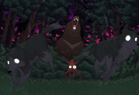 Bear&Moose Collection Panel #9