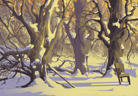 Thesis Painting "into the Dreamscape 3"