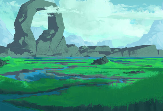 Thesis Painting "into the Dreamscape 7"