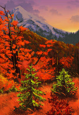 Thesis Painting "into the Dreamscape 1"